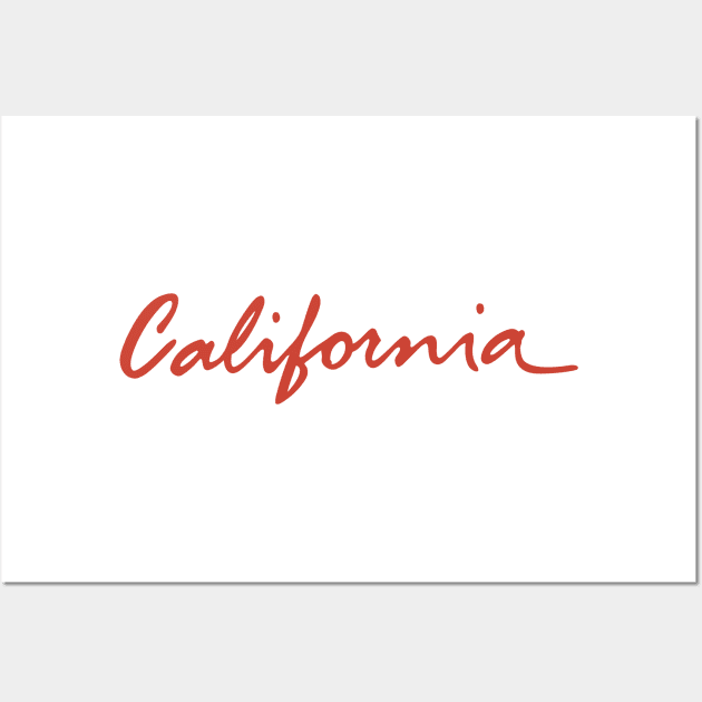 The California License Plate Wall Art by FranklinPrintCo